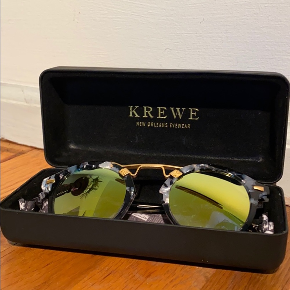KREWE St. Louis II (oversized) Mirrored Sunglasses